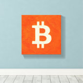 Bitcoin-Standard (Öl, Stil: 4) Leinwanddruck (Insitu (Holzboden))