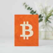 Bitcoin-Standard (Öl, Stil: 4) Postkarte (Stehend Vorderseite)