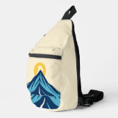 Bitcoin steigend crossbody bag (Rechte Ecke)