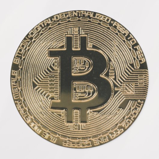 Bitcoin Stickers Etiketten (Design 2)