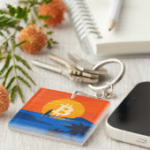 Bitcoin-Strand Schlüsselanhänger (Vorderseite rechts)