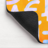 Bitcoin-Straßenkunst (Orange Malerei Nr. 1) Mousepad (Ecke)