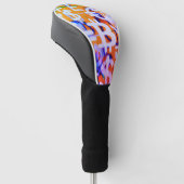 Bitcoin-Straßenkunst (Orange Malerei Nr. 2) Golf Headcover (angewinkelt)