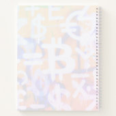 Bitcoin-Straßenkunst (Orange Malerei Nr. 2) Notizblock (Rückseite)