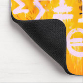 Bitcoin-Straßenkunst (Orange Malerei Nr. 5) Mousepad (Ecke)