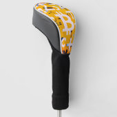Bitcoin-Straßenkunst (Oranges Gemälde Nr. 4) Golf Headcover (angewinkelt)