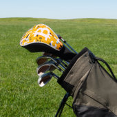 Bitcoin-Straßenkunst (Oranges Gemälde Nr. 4) Golf Headcover (In SItu)