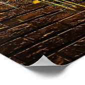 Bitcoin Street Art Poster – Farbige Graffiti Gesta (Ecke)