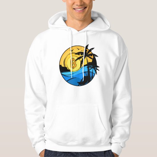 Bitcoin Summer - Kryptomünze Hoodie (Vorderseite)