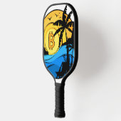 Bitcoin Summer - Kryptomünze Pickleball Schläger (Links)