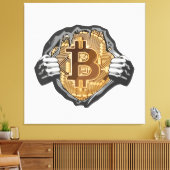 Bitcoin Super Hero Leinwanddruck (Insitu (Wohnzimmer))