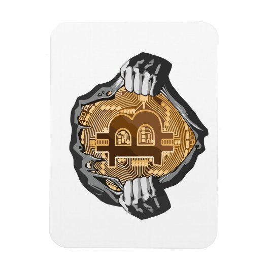 Bitcoin Super Hero Magnet (Vertikal)