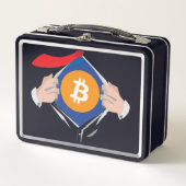 Bitcoin Superhero Image Lunchbox (Vorderseite)