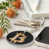 Bitcoin-Symbol Schlüsselanhänger (Vorderseite rechts)