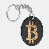 Bitcoin-Symbol Schlüsselanhänger (Vorderseite links)