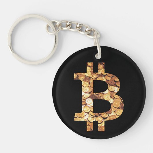 Bitcoin-Symbol Schlüsselanhänger (Vorderseite)