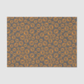 Bitcoin Symbole Orange und Grau Gemustert Seidenpapier (Vorderseite)