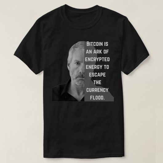 Bitcoin T , Crypto Gifts, Michael Saylor Bitcoin T-Shirt (Design vorne)