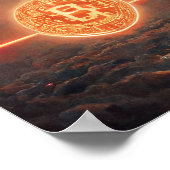 Bitcoin Tapete Poster (Ecke)