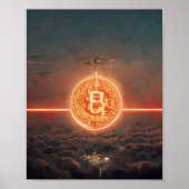 Bitcoin Tapete Poster (Vorne)