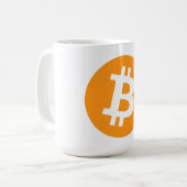 Bitcoin-Tasse Kaffeetasse (Vorderseite Links)