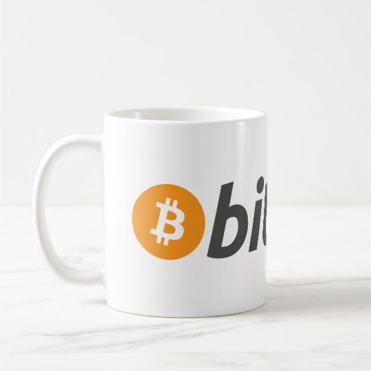 Bitcoin-Tasse Kaffeetasse (Links)