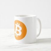 Bitcoin-Tasse Kaffeetasse (VorderseiteRechts)