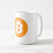 Bitcoin-Tasse Kaffeetasse (VorderseiteRechts)
