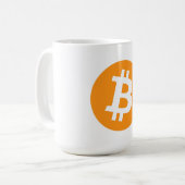 Bitcoin-Tasse Kaffeetasse (Vorderseite Links)