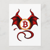 Bitcoin Teufel Postkarte (Vorderseite)