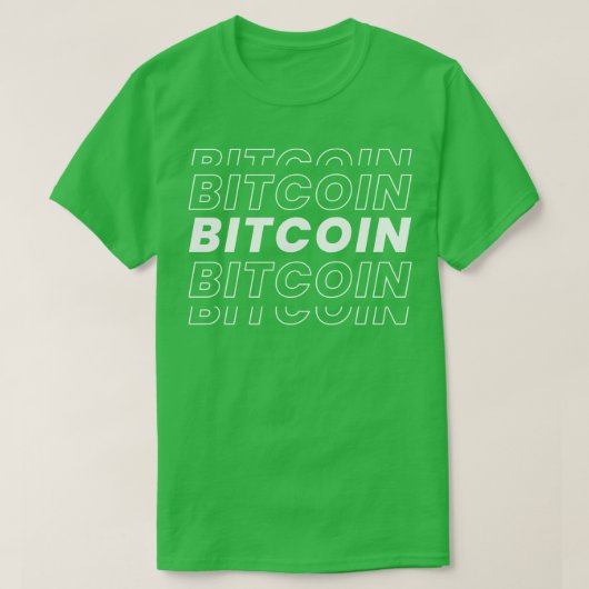 Bitcoin Text T-Shirt (Design vorne)