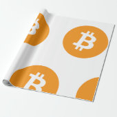 Bitcoin Theme Wrapping Paper Geschenkpapier (Ungerollt)