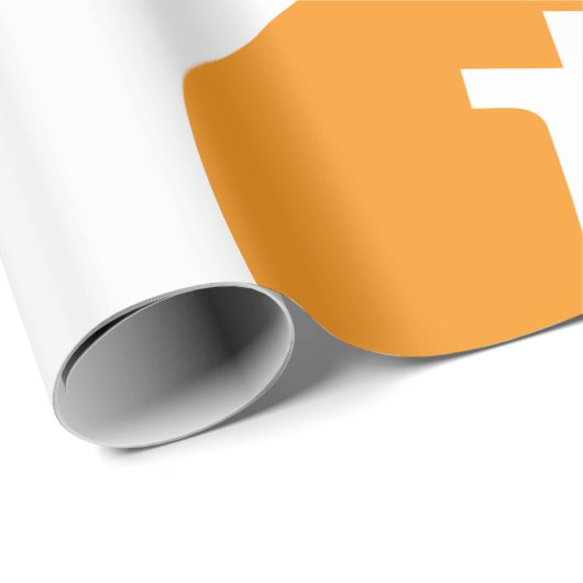 Bitcoin Theme Wrapping Paper Geschenkpapier (Rolleneckpunkt)