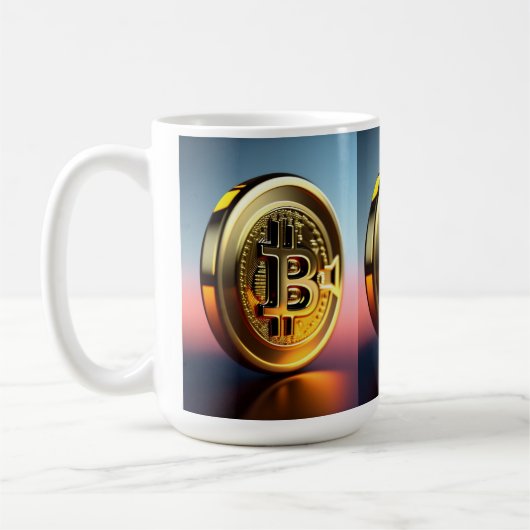Bitcoin Themed Drinks Tasse (Links)