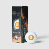 Bitcoin Titleist Pro V1 Golf Ball (Verpackung)
