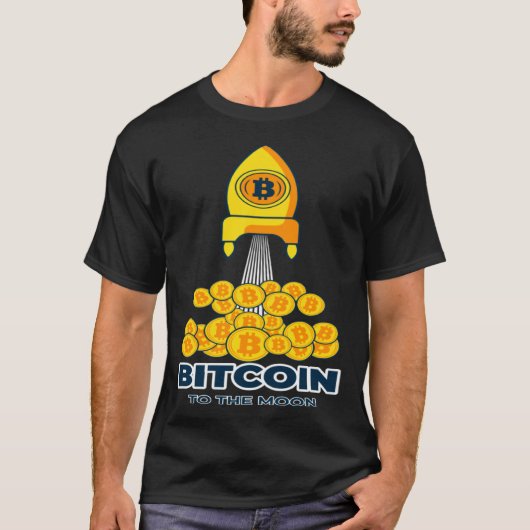 Bitcoin To the Moon & Back Bitcoin Cryptocurrency  T-Shirt (Vorderseite)