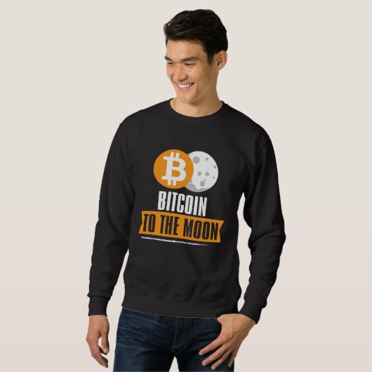 Bitcoin to the Moon BTC Sweatshirt (Vorne ganz)