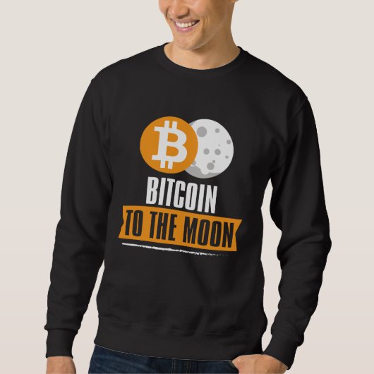 Bitcoin to the Moon BTC Sweatshirt (Vorderseite)