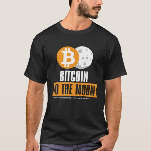 Bitcoin to the Moon  BTC T-Shirt (Vorderseite)
