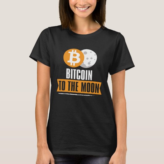 Bitcoin to the Moon  BTC T-Shirt (Vorderseite)