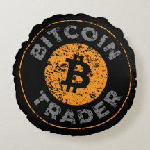 Bitcoin Trader Grunge Text Circle Kontur Black