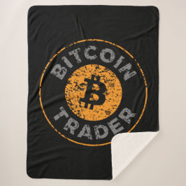 Bitcoin Trader Grunge Text Circle Kontur Black Sherpadecke