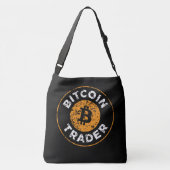 Bitcoin Trader Grunge Text Circle Kontur Black Tragetaschen Mit Langen Trägern (Rückseite)