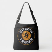 Bitcoin Trader Grunge Text Circle Kontur Black Tragetaschen Mit Langen Trägern (Vorderseite)