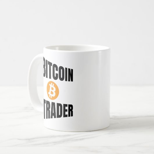 Bitcoin Trader Perspective Kaffeetasse (Vorderseite Links)