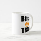 Bitcoin Trader Perspektivtext Kaffeetasse (VorderseiteRechts)