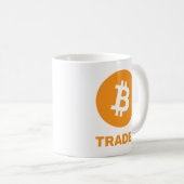 Bitcoin Trading-Logo Kaffeetasse (VorderseiteRechts)