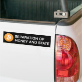 Bitcoin-Trennung von Geld und Staat-Autoaufkleber Autoaufkleber (Auf Lkw)