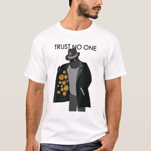 Bitcoin Trust No T-Shirt (Vorderseite)