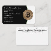 Bitcoin und Cryto Ethereum Services Geschäftskarte Visitenkarte (Vorne/Hinten)